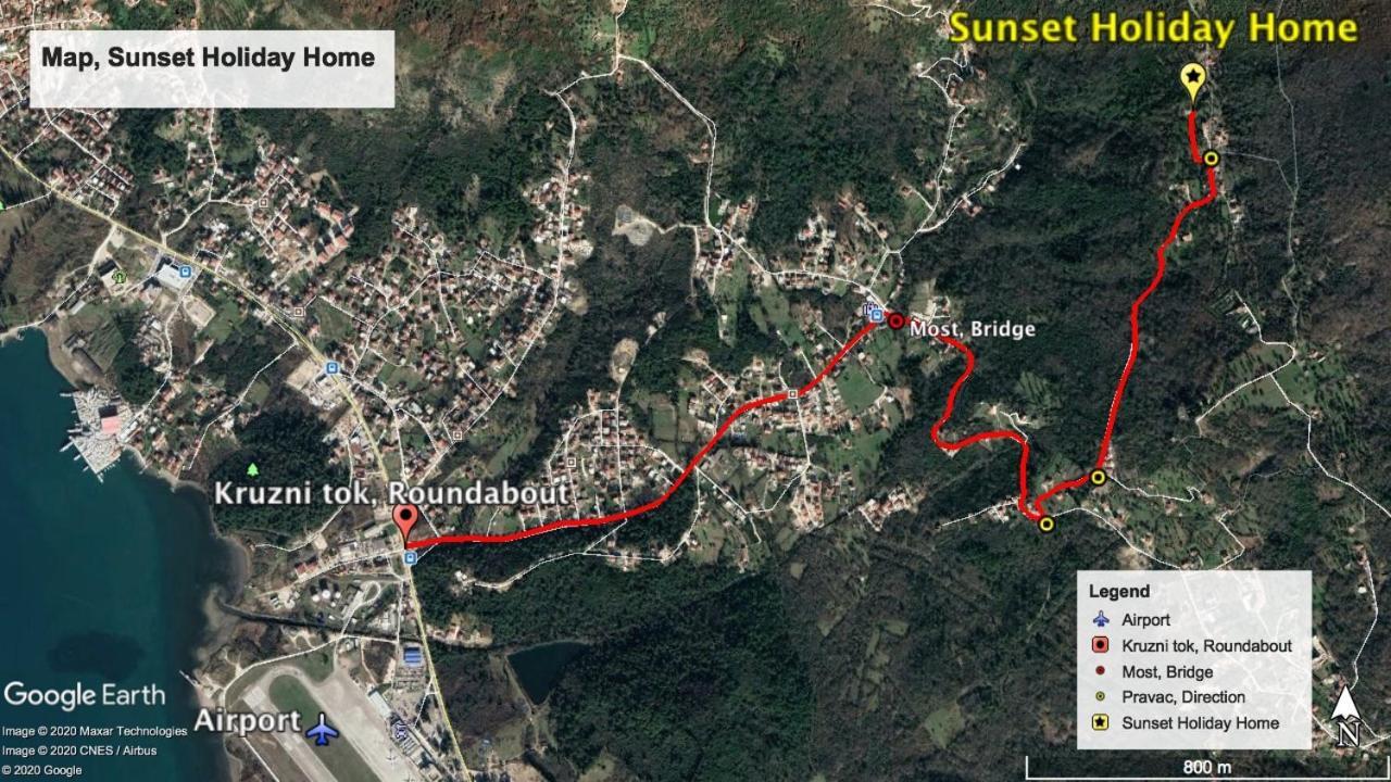 Sunset Holiday Home Tivat Bagian luar foto